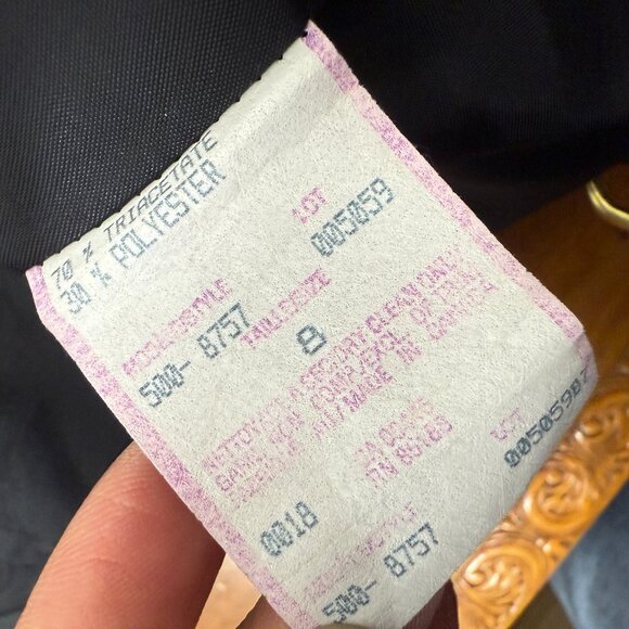 Louben Blazer 8 Womens Business Casual Classic Black Button Closure Ladies - Picture 3 of 10